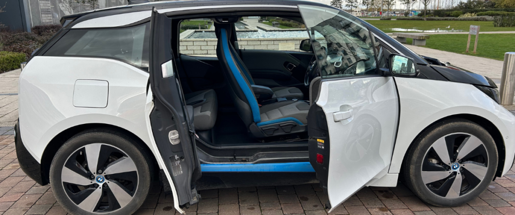 BMW i3 with all doors open