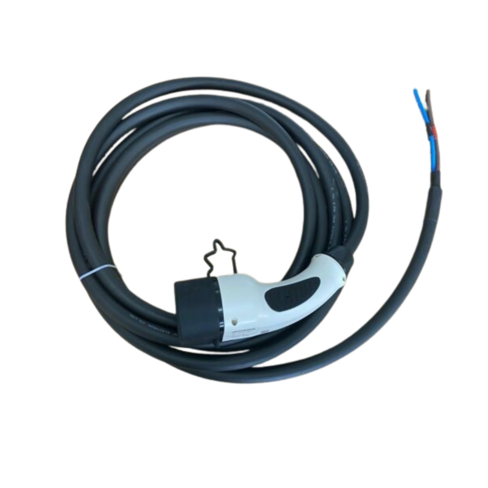 Three Phase Type 2 Female Plug, EV, with 5m cable, replacement 3 phase charging cable
